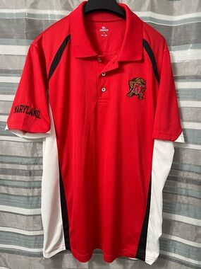 Maryland Terrapins Men’s Red Performance Polo Shirt